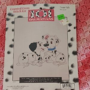 Disney 101 Dalmatians Counted Cross Stitch Kit - Black and White